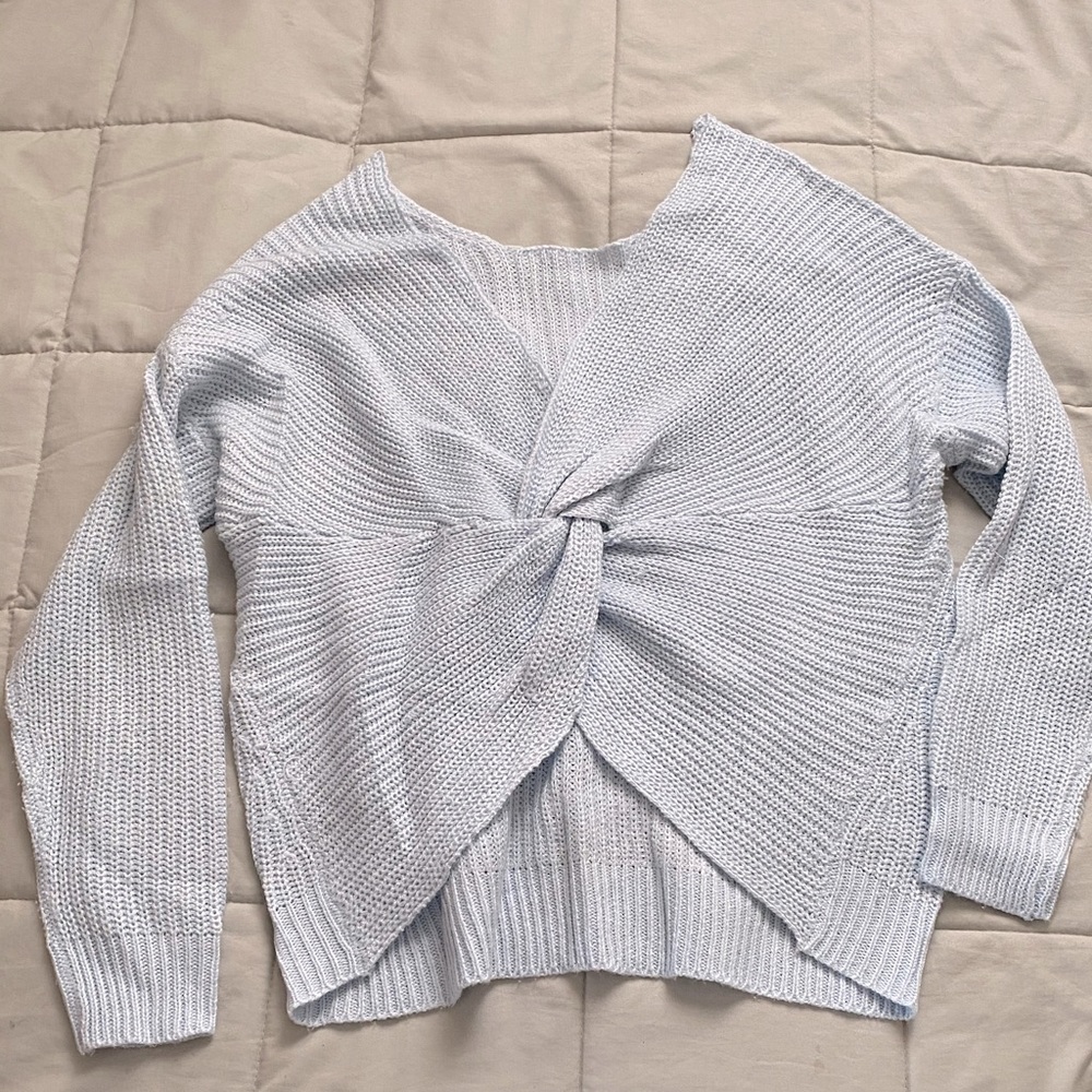 BABY BLUE KNITTED SWEATER 🤍